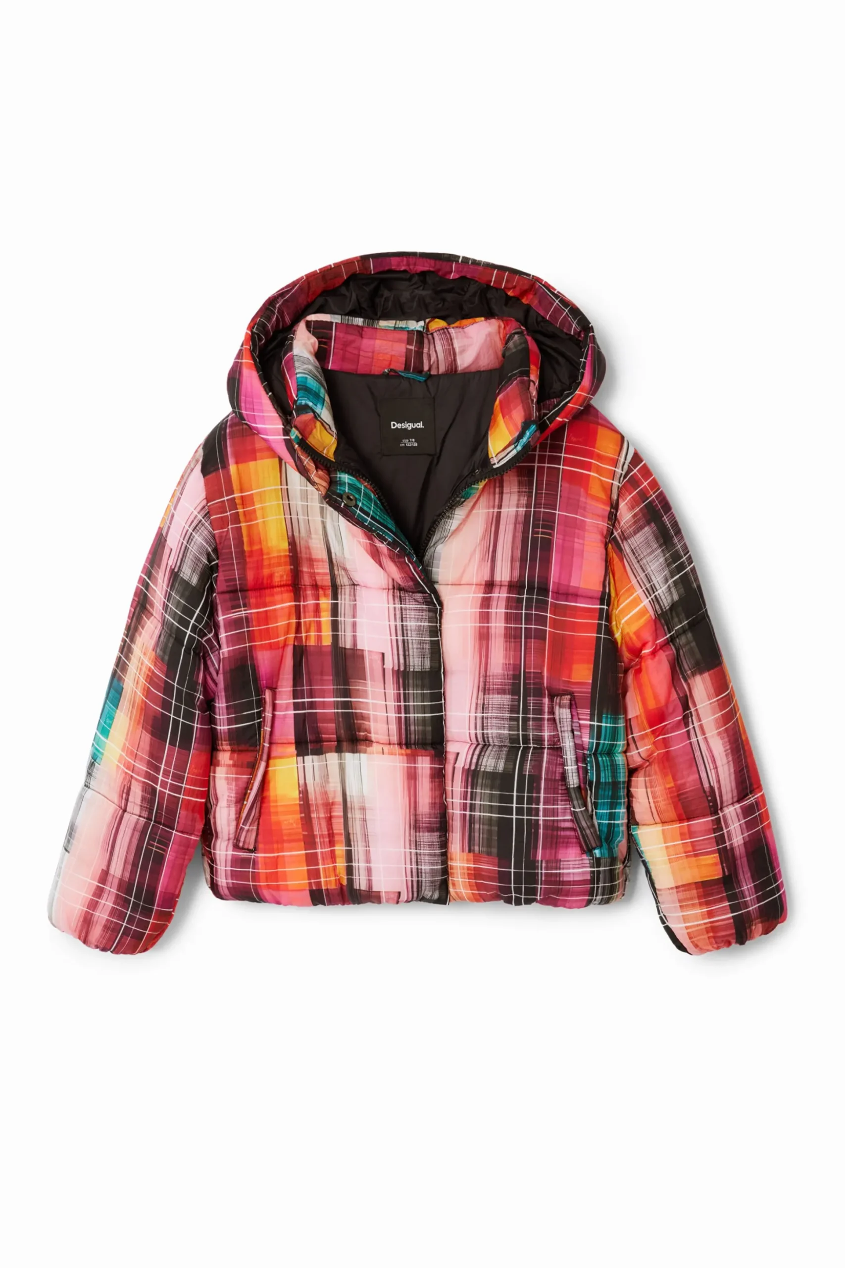 Abrigo acolchado estampado