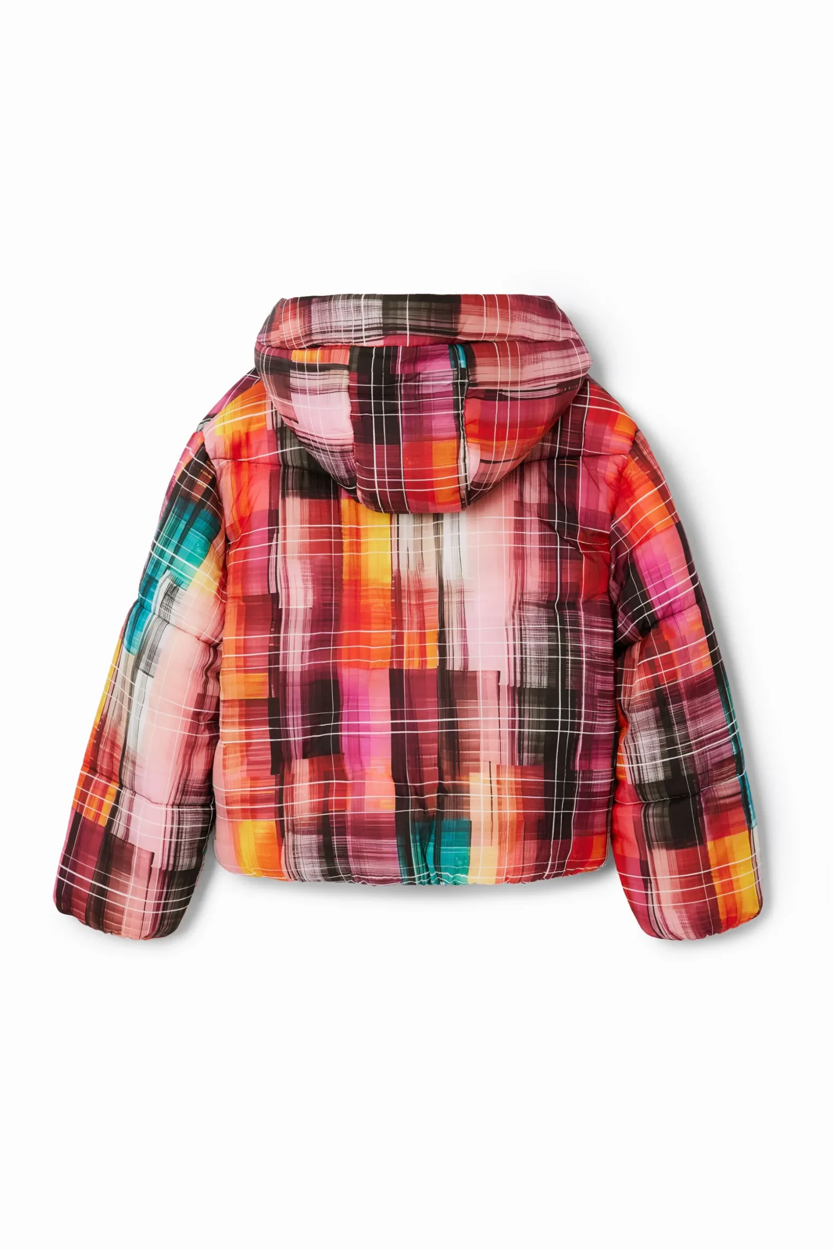 Abrigo acolchado estampado