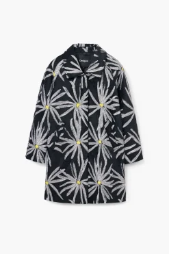 Abrigo estampado margaritas