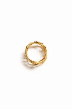 Anillo mensaje baño oro Zalio