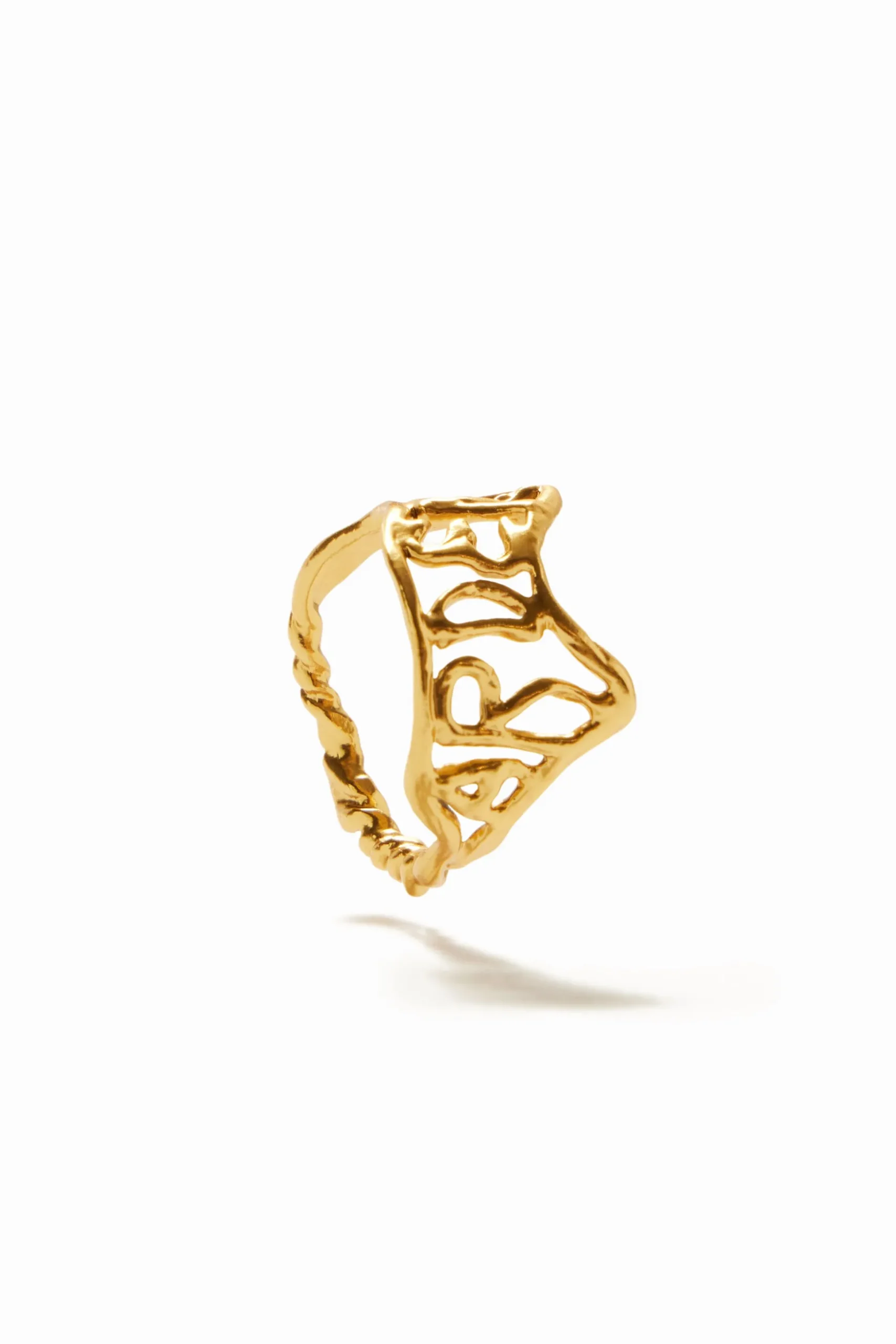 Anillo mensaje baño oro Zalio