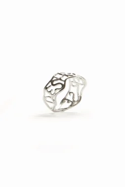 Anillo mensaje baño plata Zalio