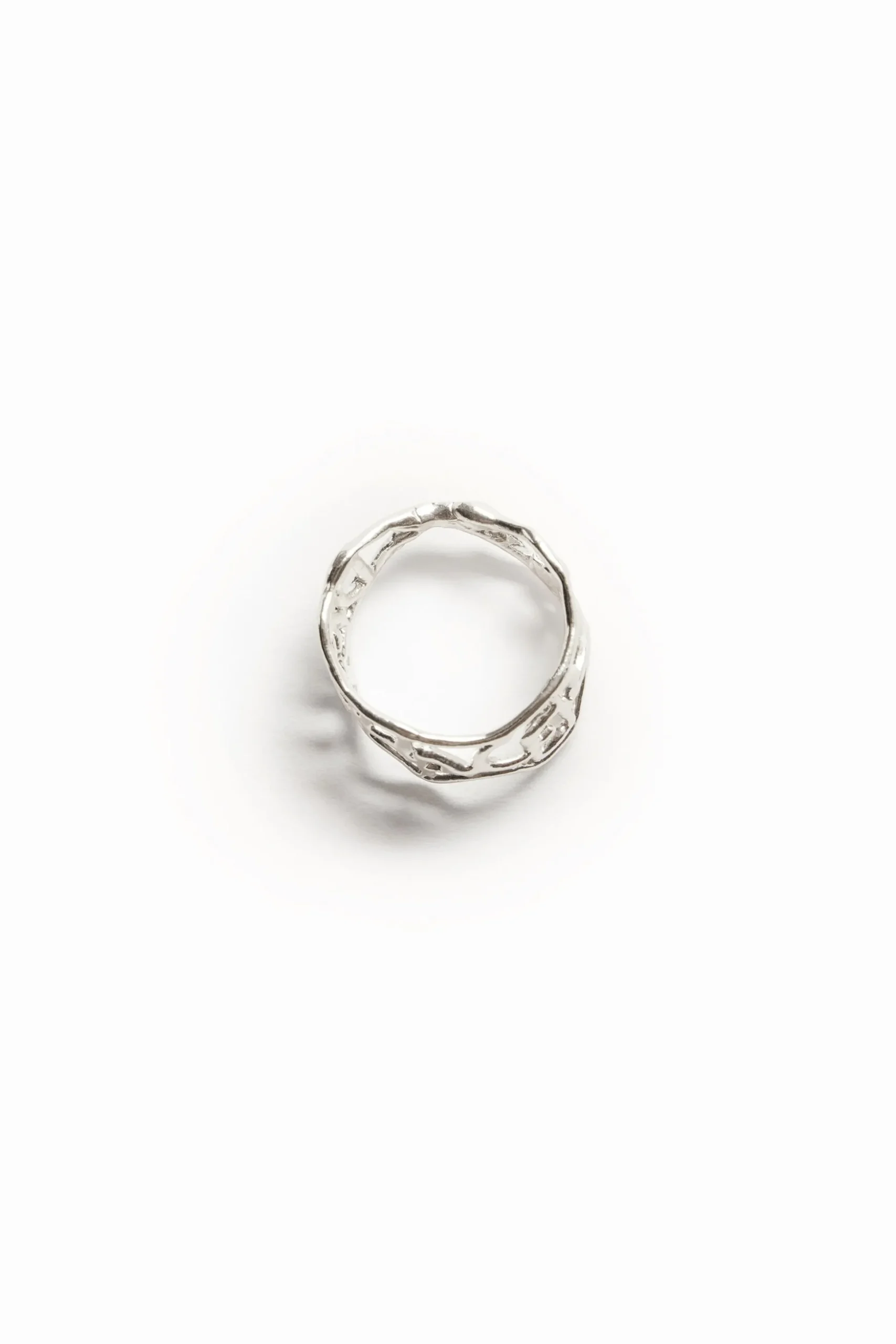 Anillo mensaje baño plata Zalio