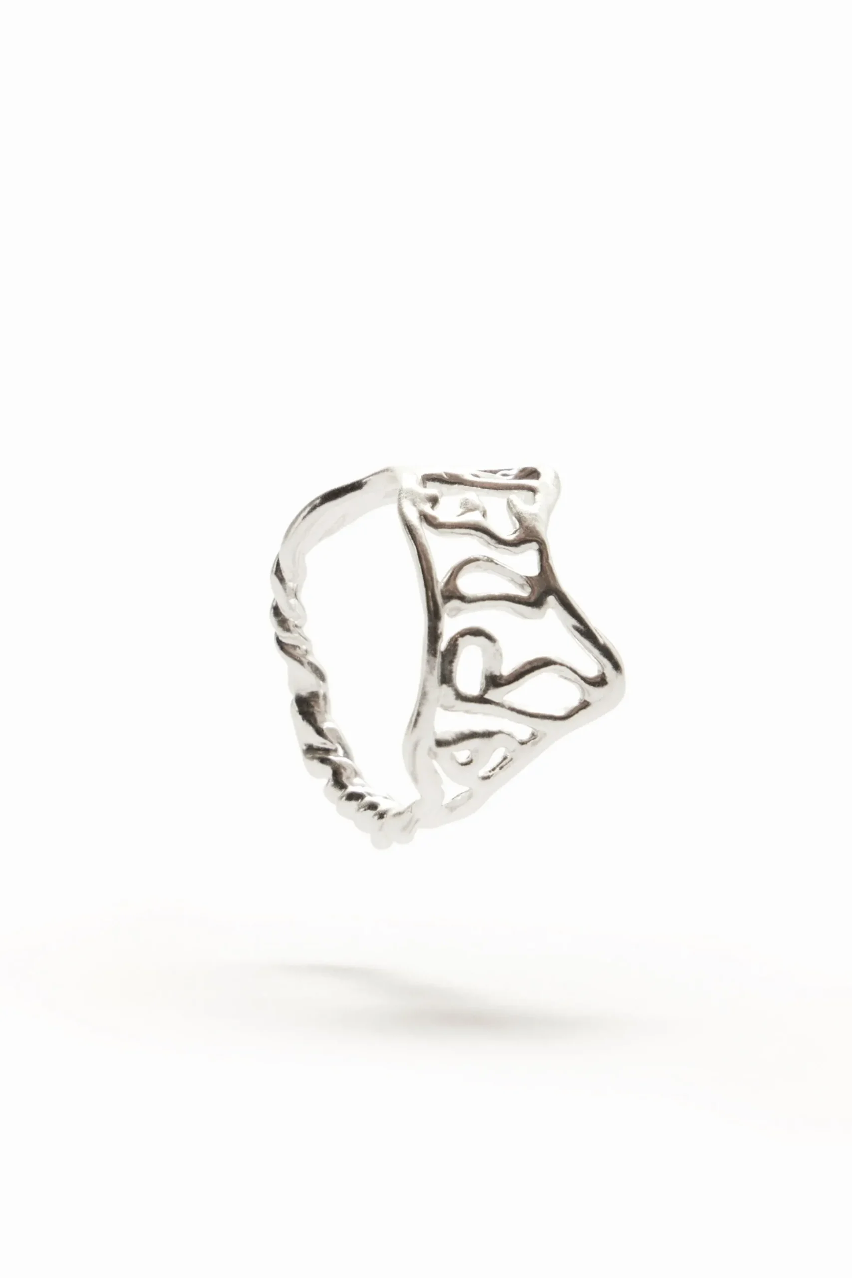 Anillo mensaje baño plata Zalio