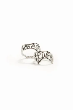 Anillo mensaje baño plata Zalio