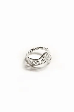 Anillo mensaje baño plata Zalio