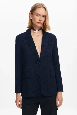 Blazer bordado flores