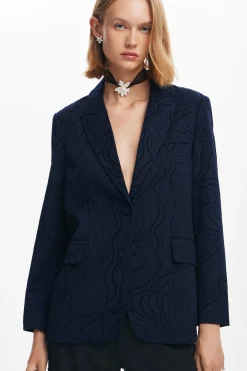 Blazer bordado flores