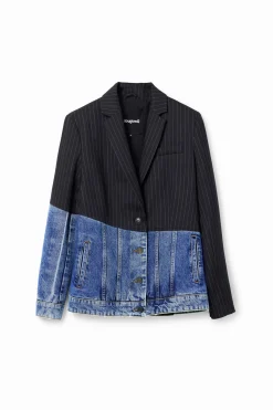 Blazer híbrida denim