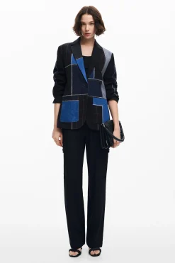 Blazer patchwork combinada