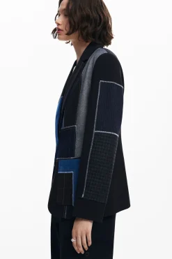 Blazer patchwork combinada