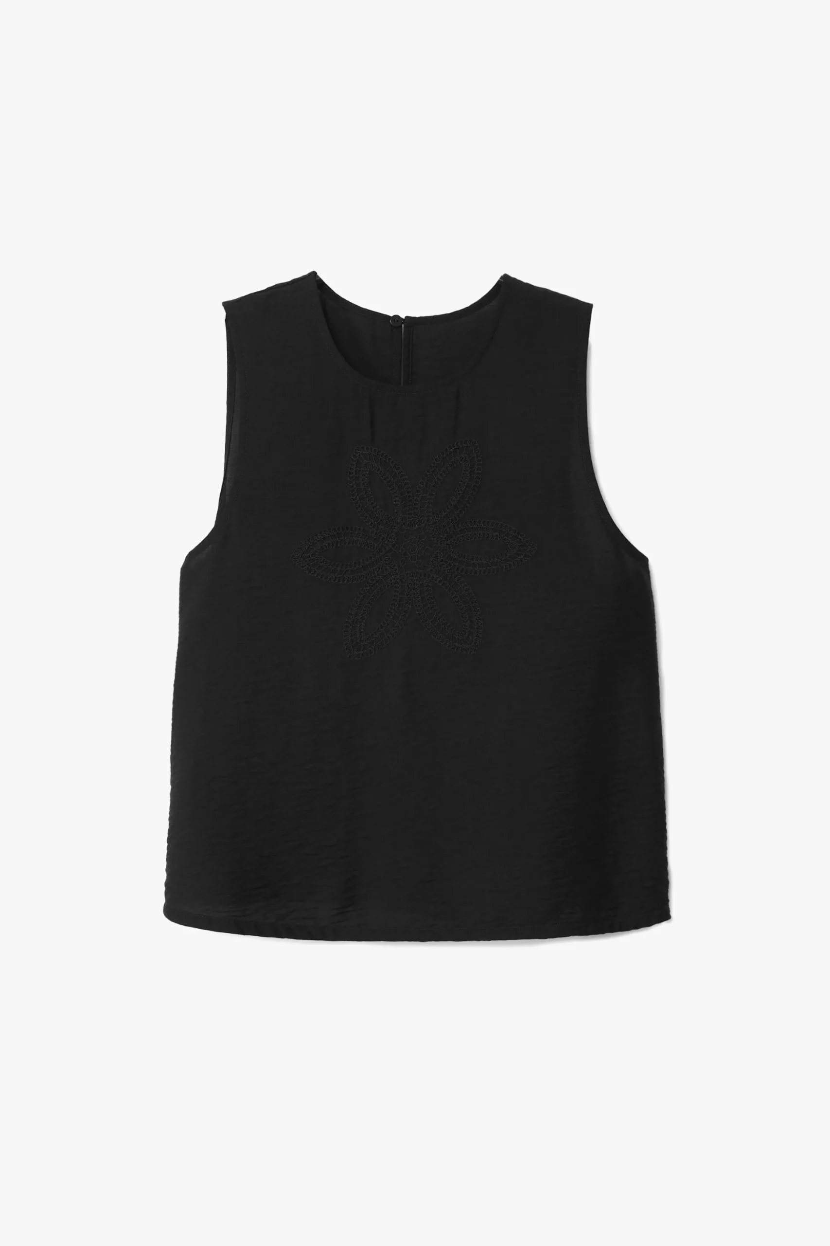 Blusa bordado flor