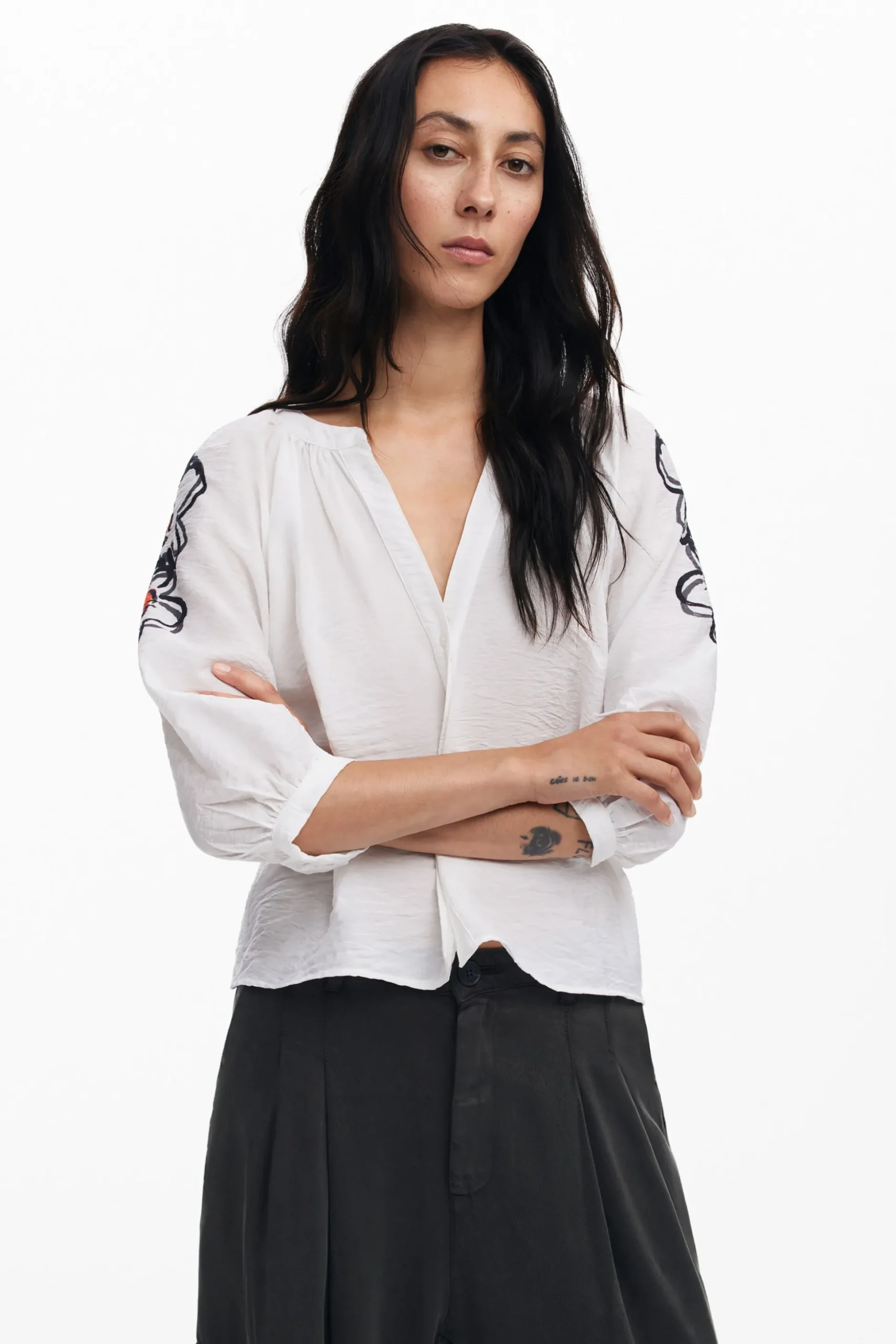 Blusa flores