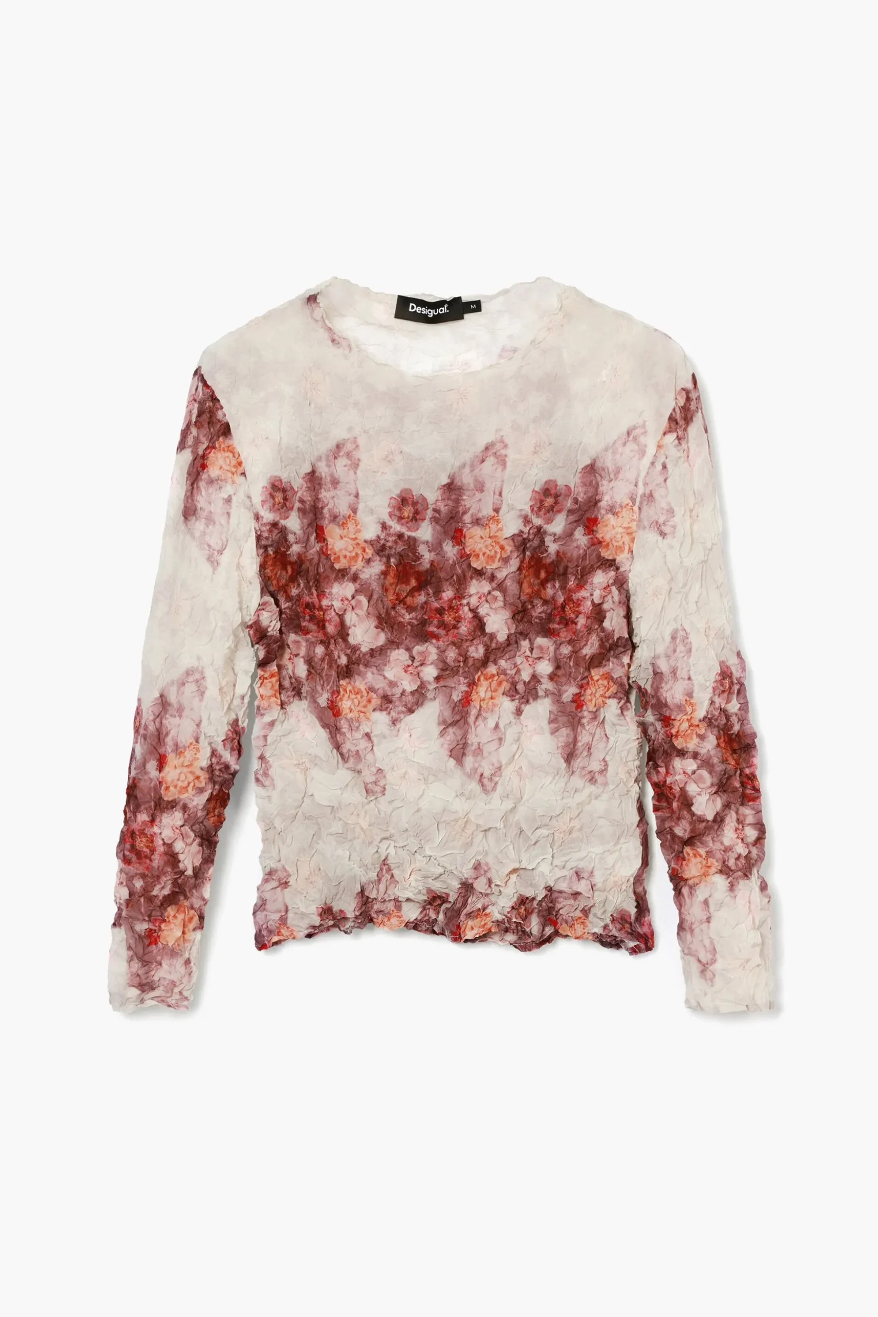 Blusa flores con textura