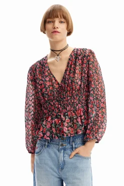 Blusa plumeti flores