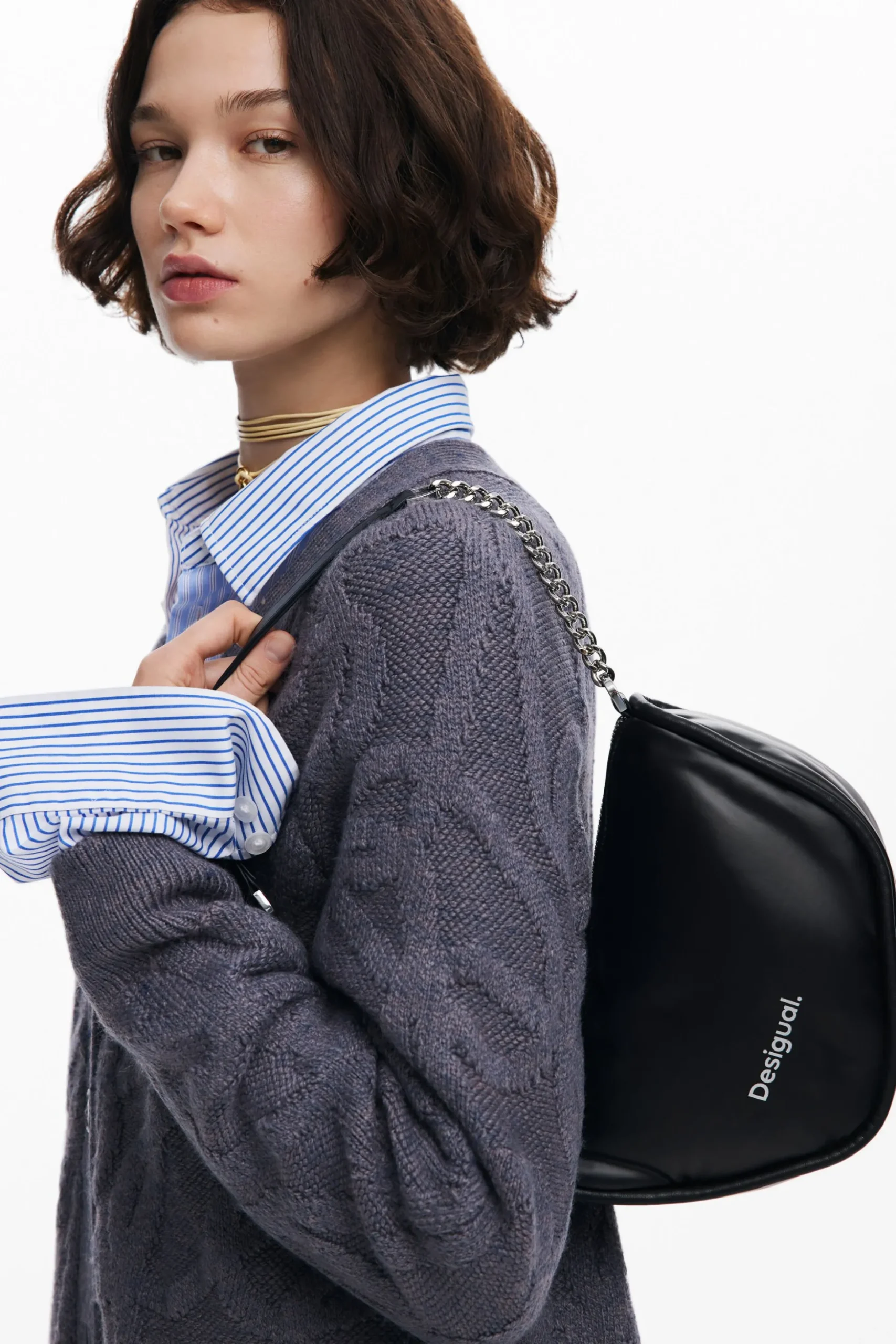 Bolso de asa cruzada cremallera