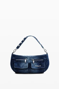 Bolso de hombro denim