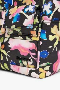 Bolso de hombro flores
