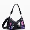 Bolso de mano acolchado flores