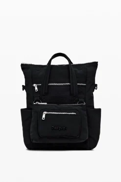 Bolso de mano multibolsillo nylon