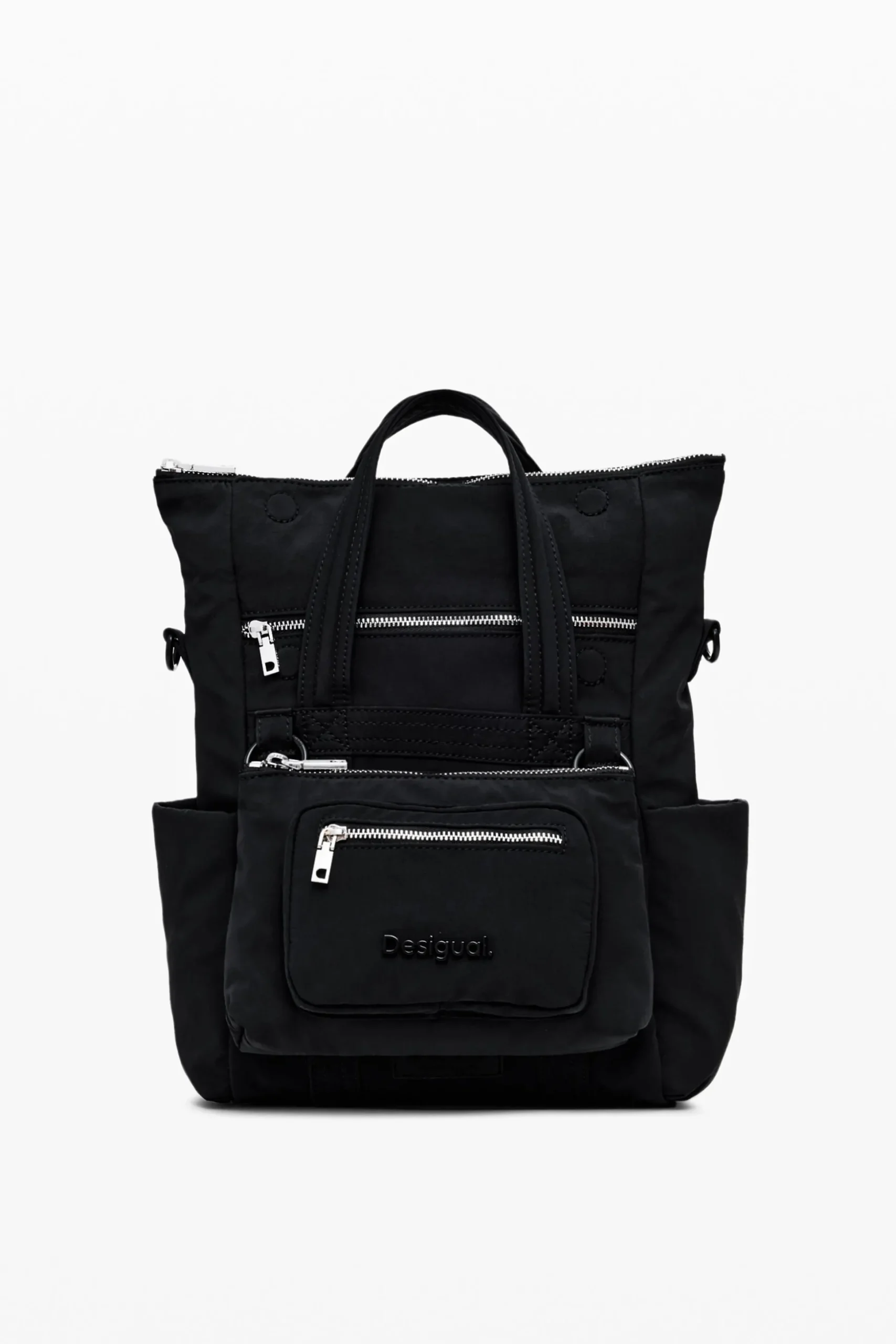 Bolso de mano multibolsillo nylon