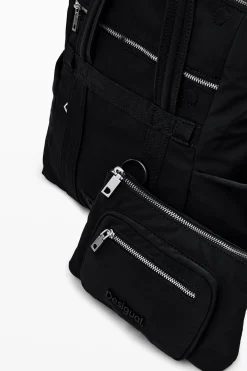 Bolso de mano multibolsillo nylon