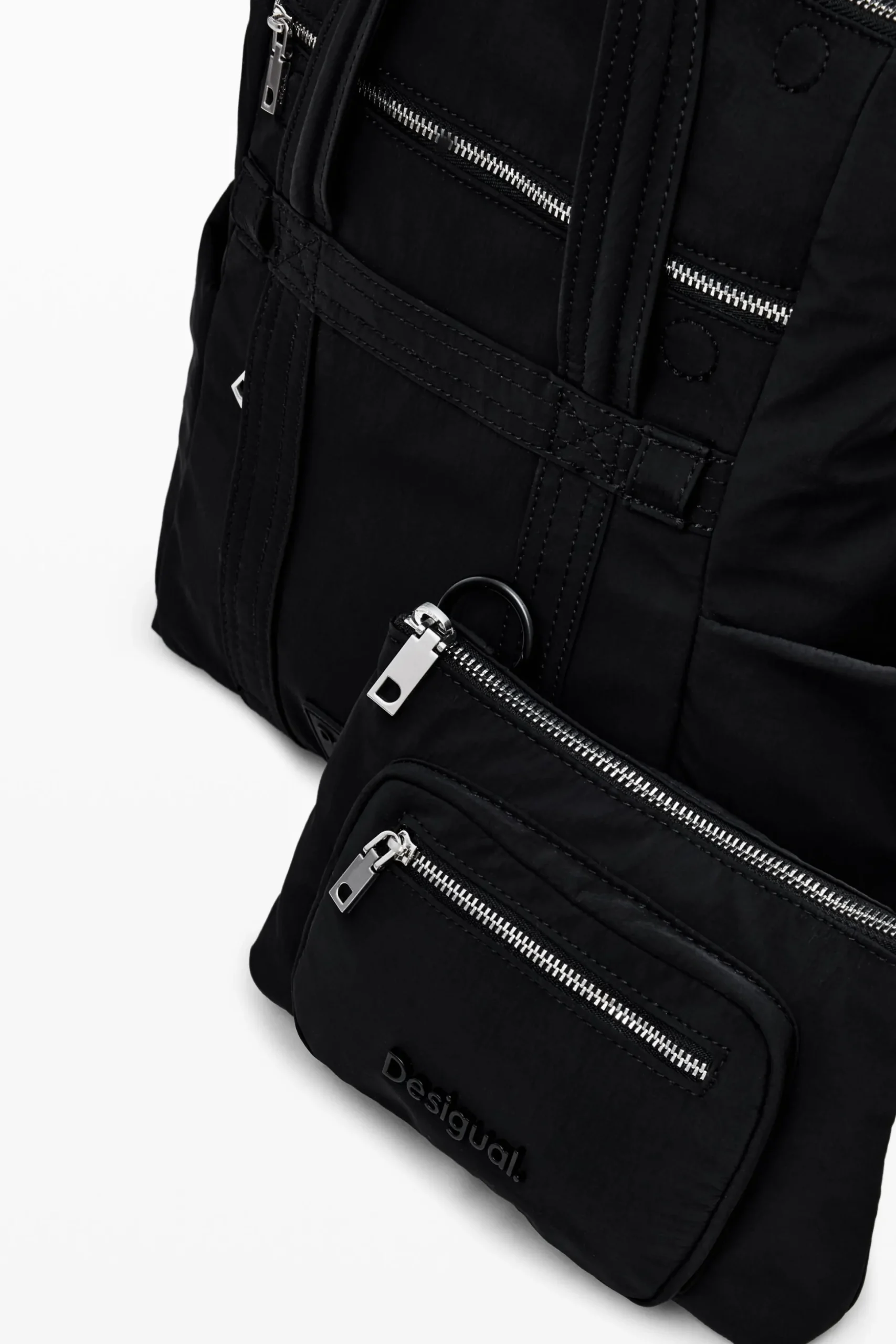 Bolso de mano multibolsillo nylon