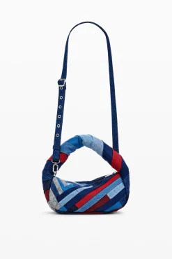 Bolso denim rayas