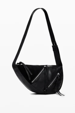 Bolso mediano piel cremalleras
