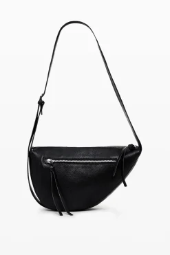 Bolso mediano piel cremalleras