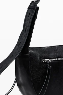 Bolso mediano piel cremalleras