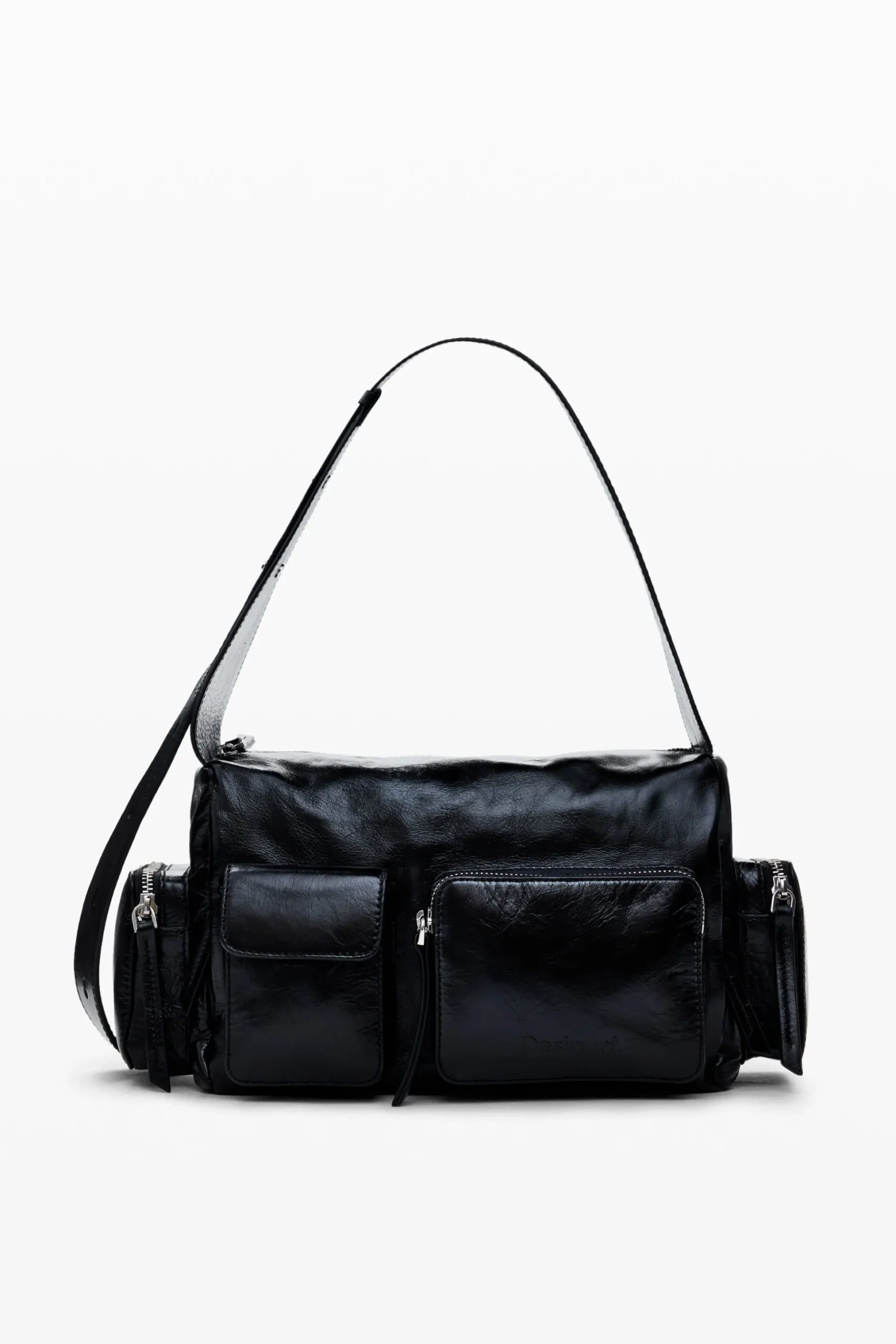 Bolso piel M bolsillos