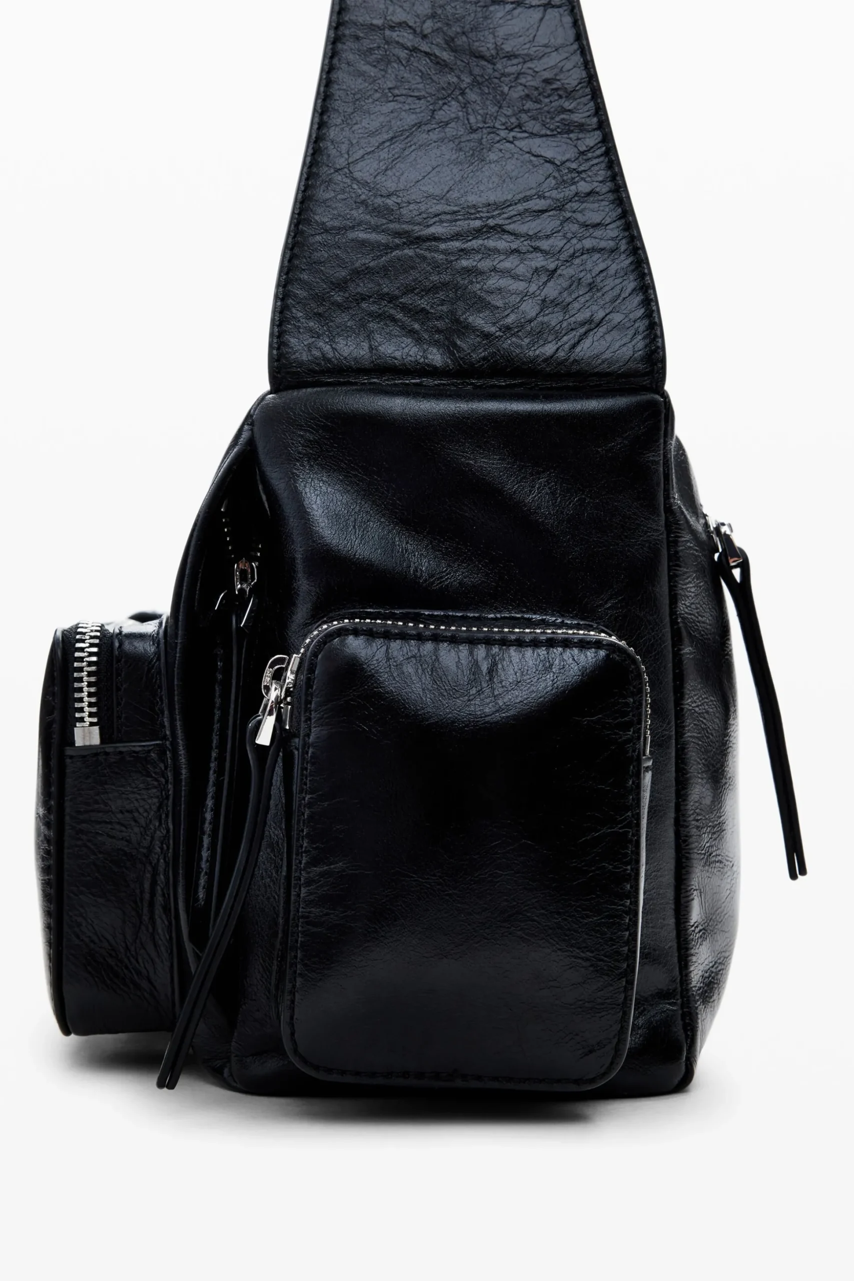 Bolso piel M bolsillos