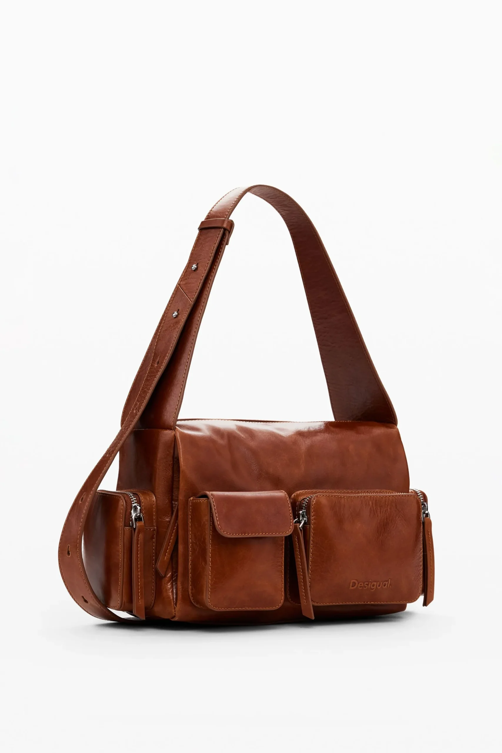 Bolso piel M bolsillos