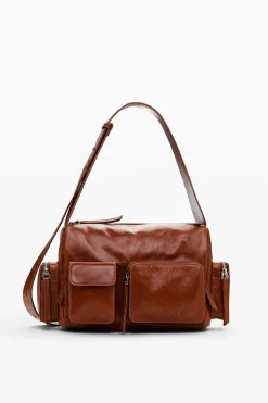 Bolso piel M bolsillos