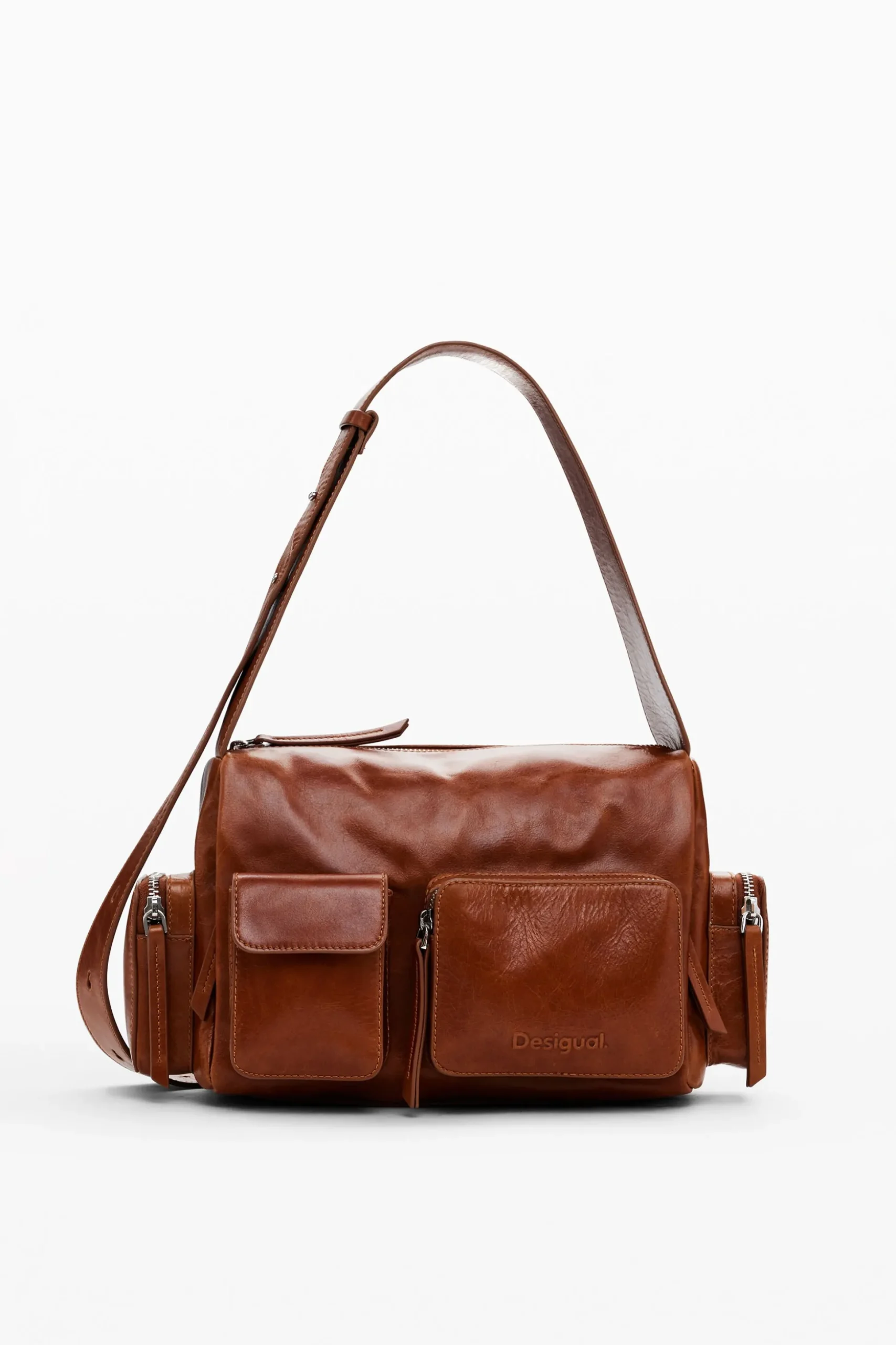 Bolso piel M bolsillos