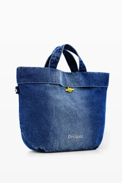 Bolso shopper L reversible denim