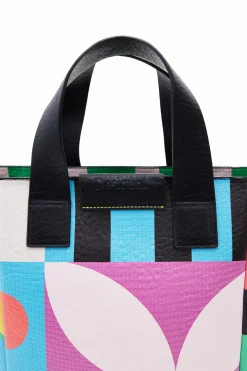 Bolso shopper M geométrico