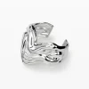 Brazalete corazón baño plata Zalio