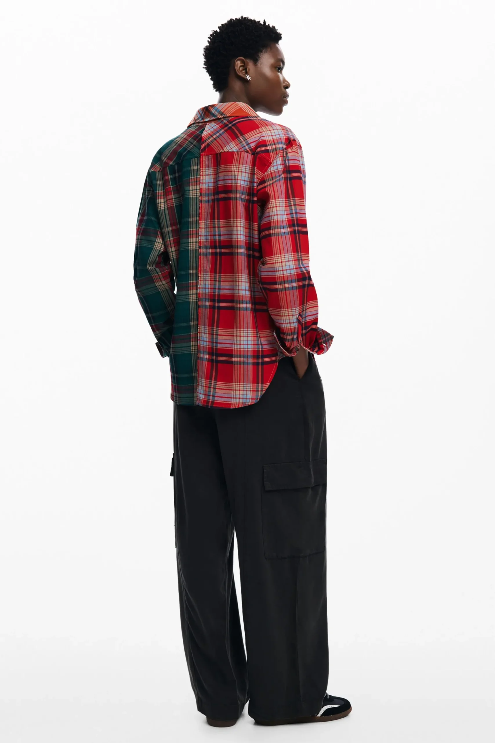 Camisa cuadros patch