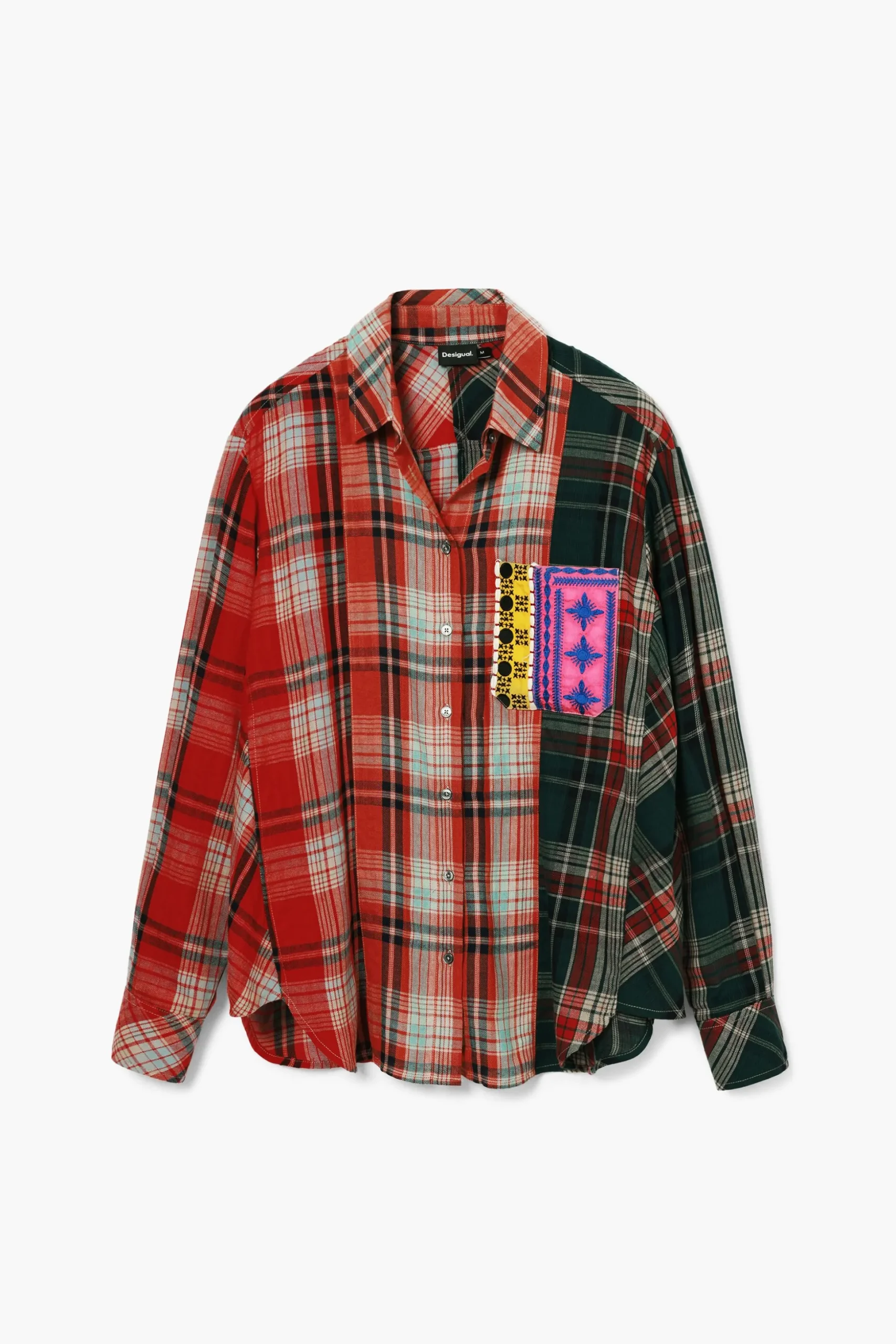 Camisa cuadros patch