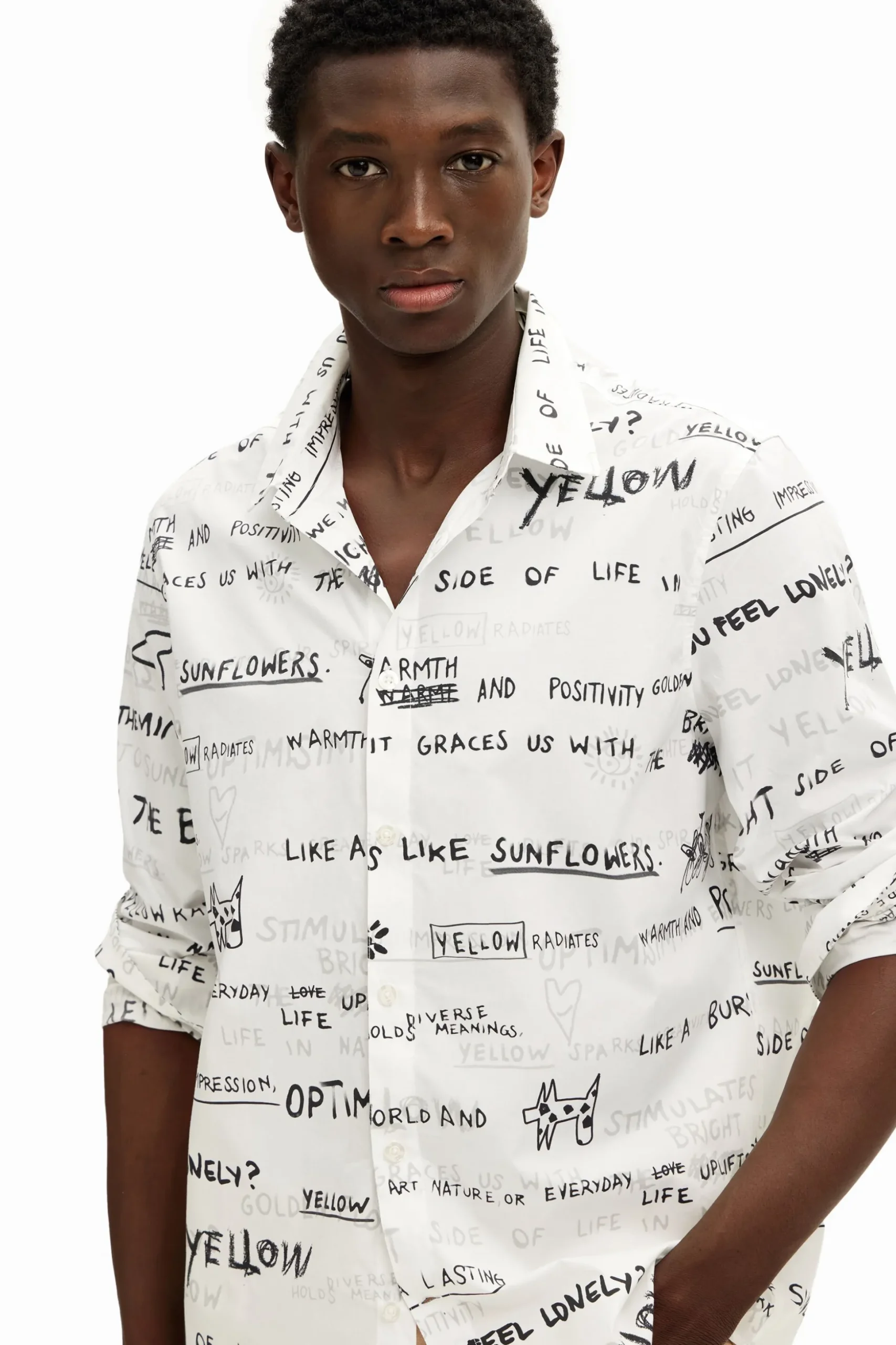 Camisa de manga larga lettering