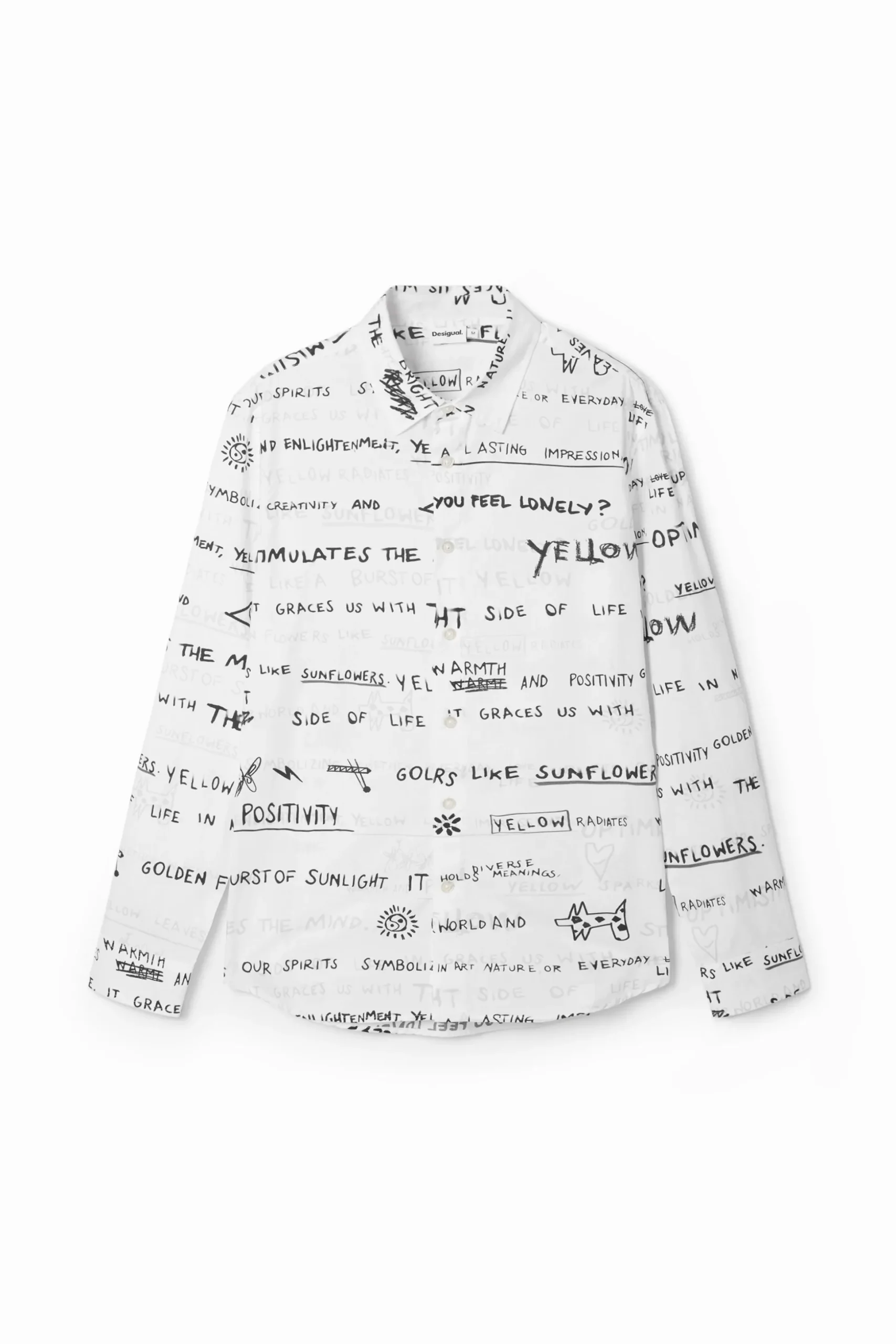 Camisa de manga larga lettering