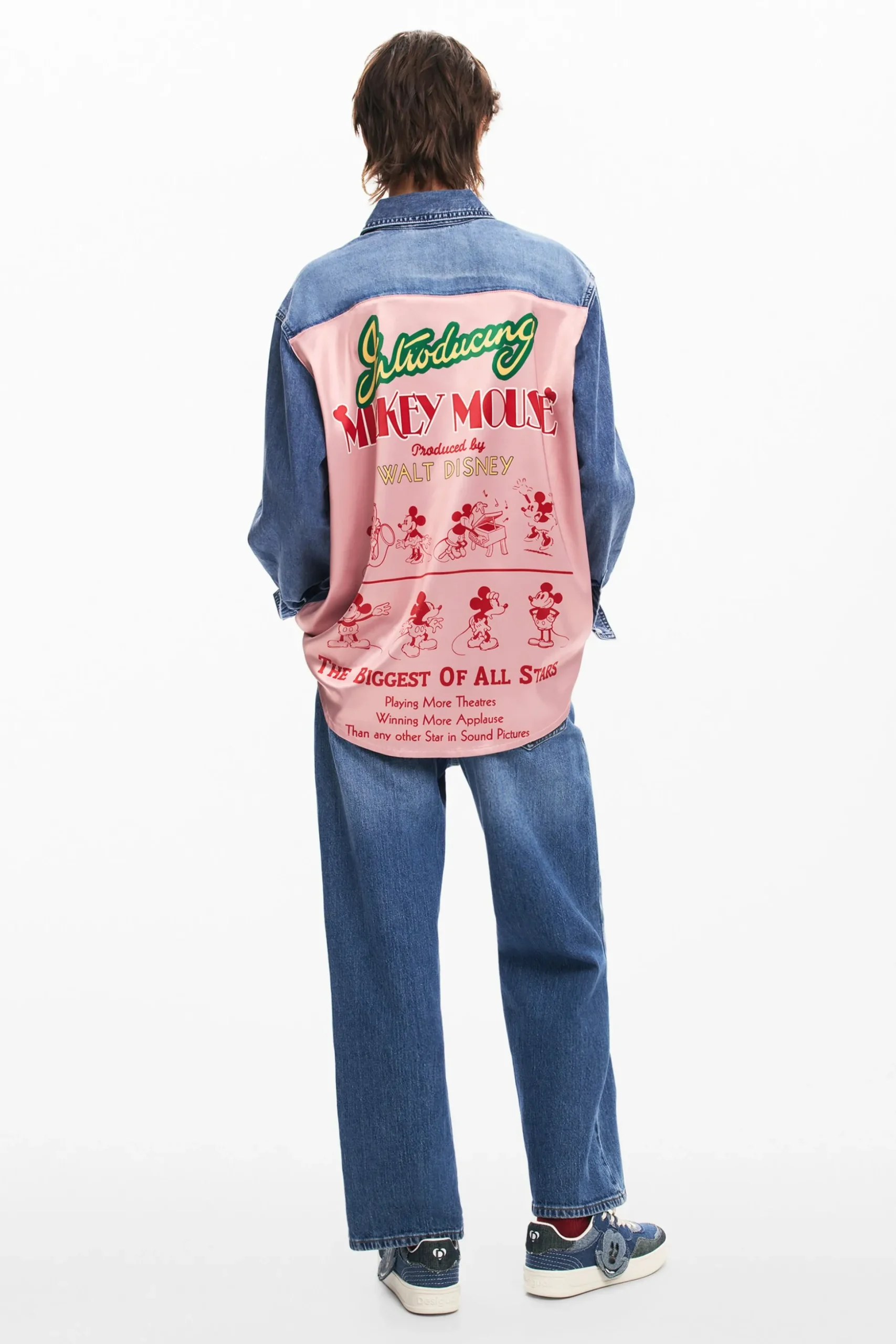 Camisa denim Mickey Mouse