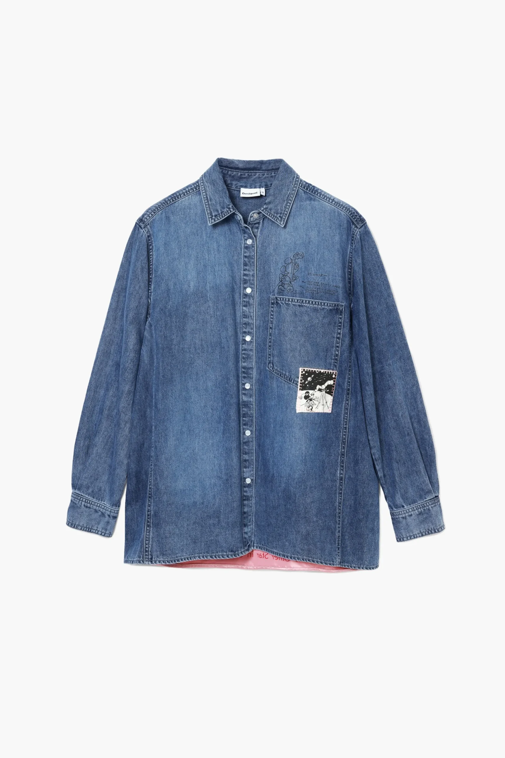 Camisa denim Mickey Mouse