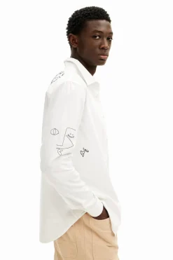 Camisa detalles bordados
