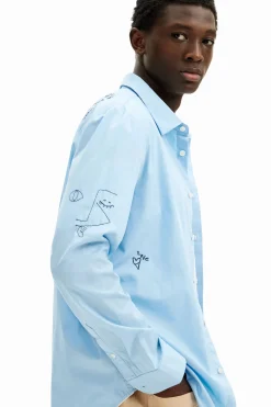 Camisa detalles bordados