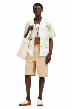 Camisa estampado acuarela