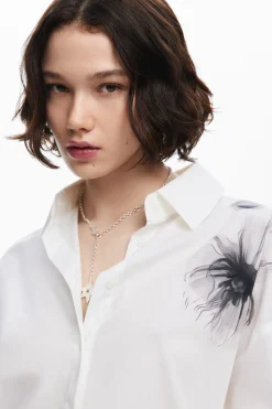 Camisa estampado amapolas