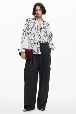 Camisa estampado caras